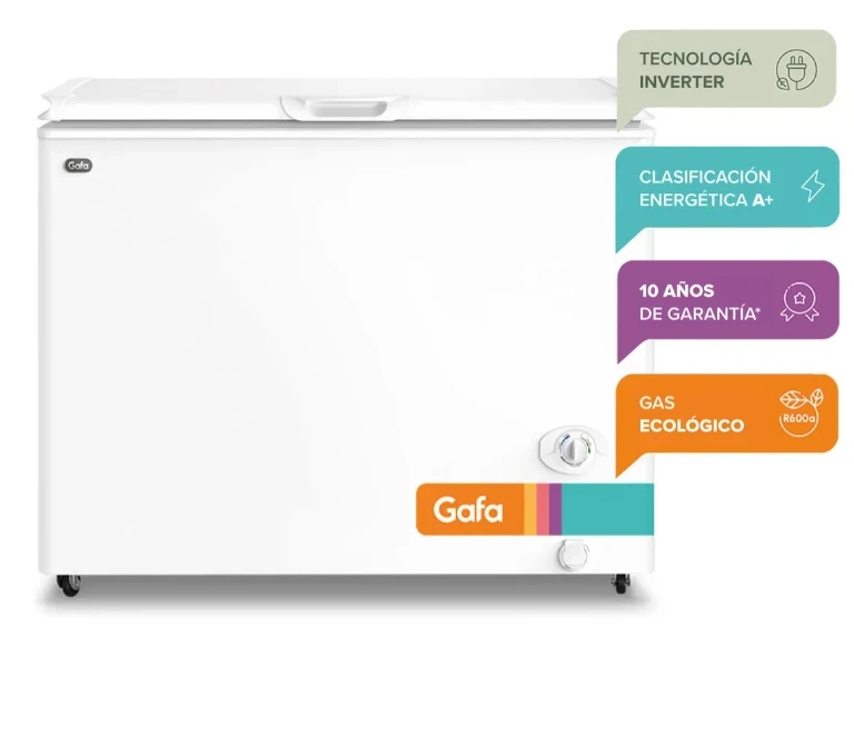 FREEZER GAFA BLANCO 281LTS INVERTER  3
