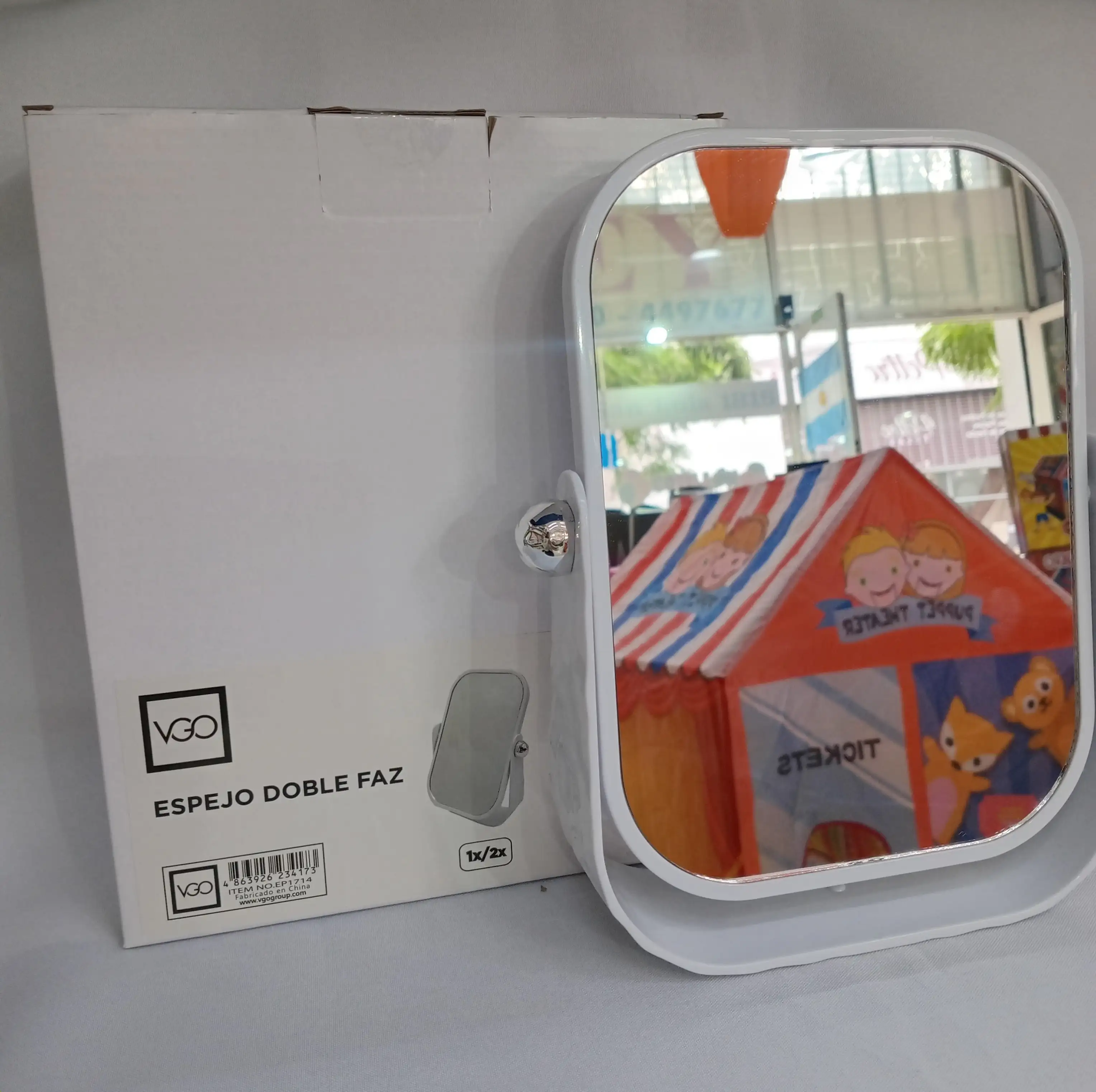 Espejo rectangular doble faz 2