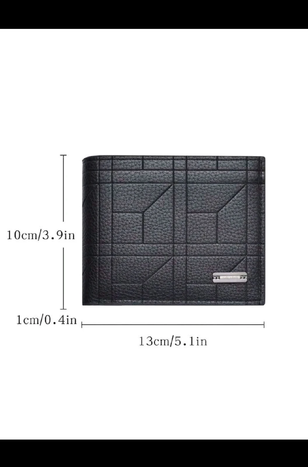Billetera de Caballero Elegante con Textura Geométrica 4