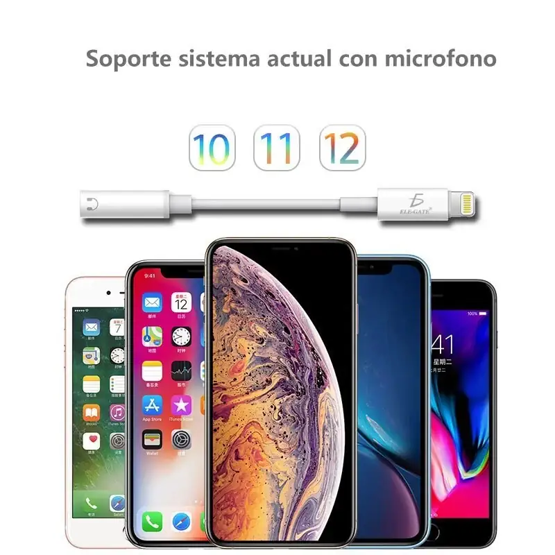 Adaptador Cable iPhone iOS Lighting A 3.5mm  4