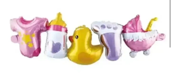 Globo metalizado guirnalda baby shower girl 90x25 cm