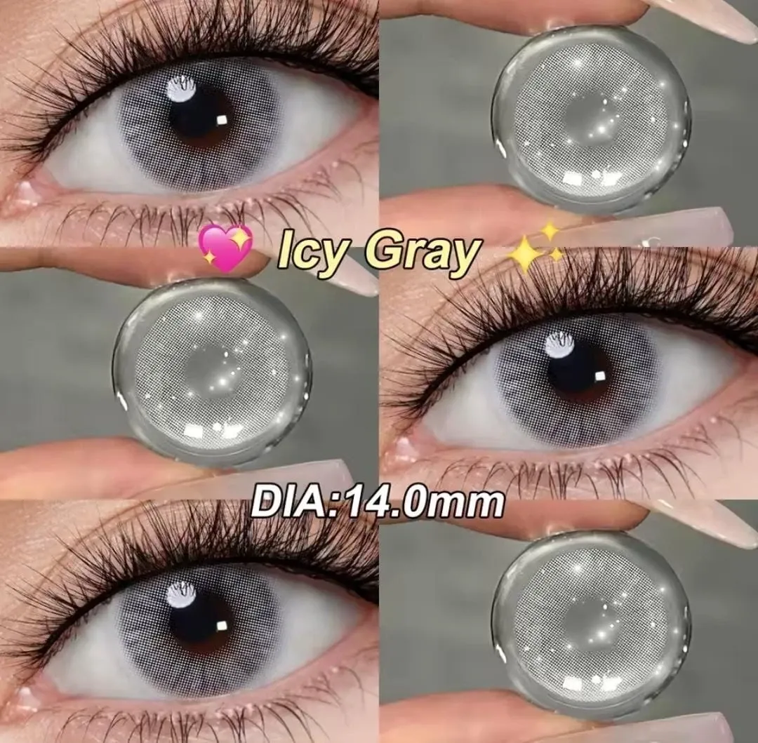 Lentes de contacto - Referencia: ICY GRAY - SIN BORDES . 14.0mm 2