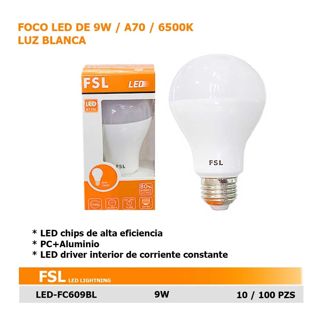 FSL FOCO LED de 9W