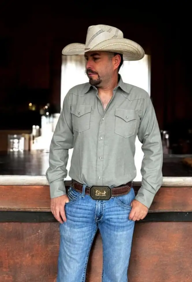 CAMISA VAQUERA CABALLERO FRANELA