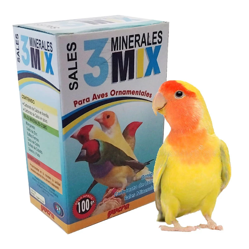 Caja de 3 Minerales 130g para Aves Chy-16