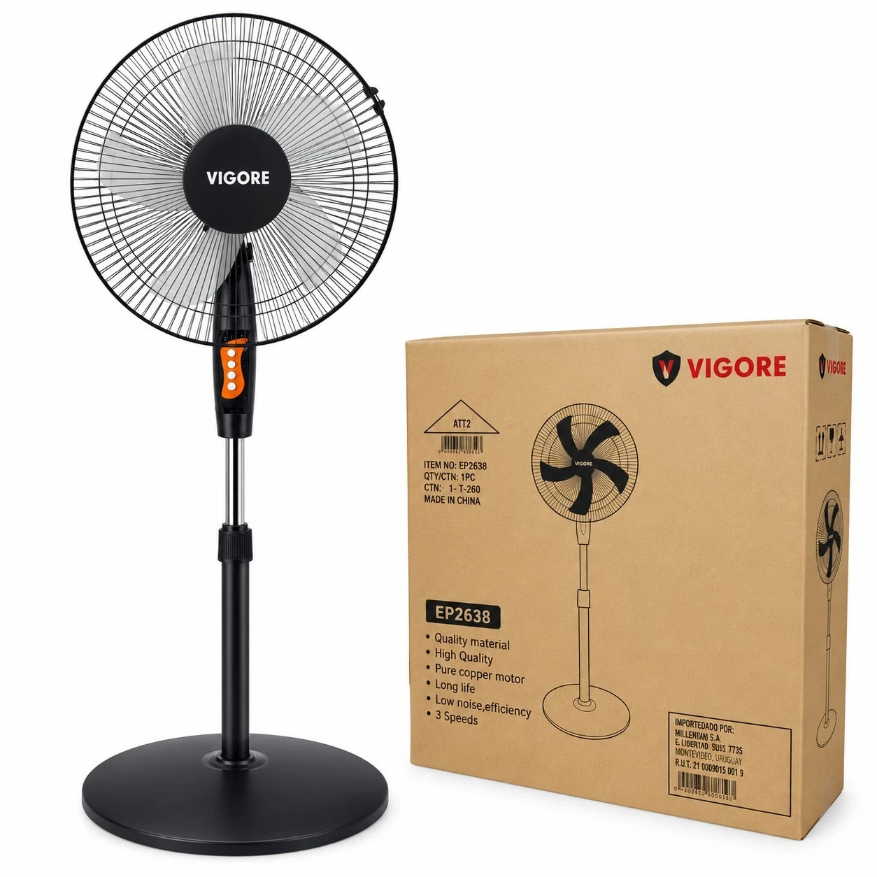 Ventilador Plastico 5 Aspas / 16"