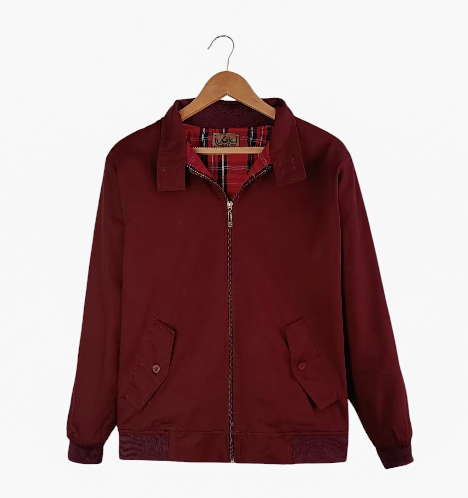 Chaqueta harrington vinotinto L 