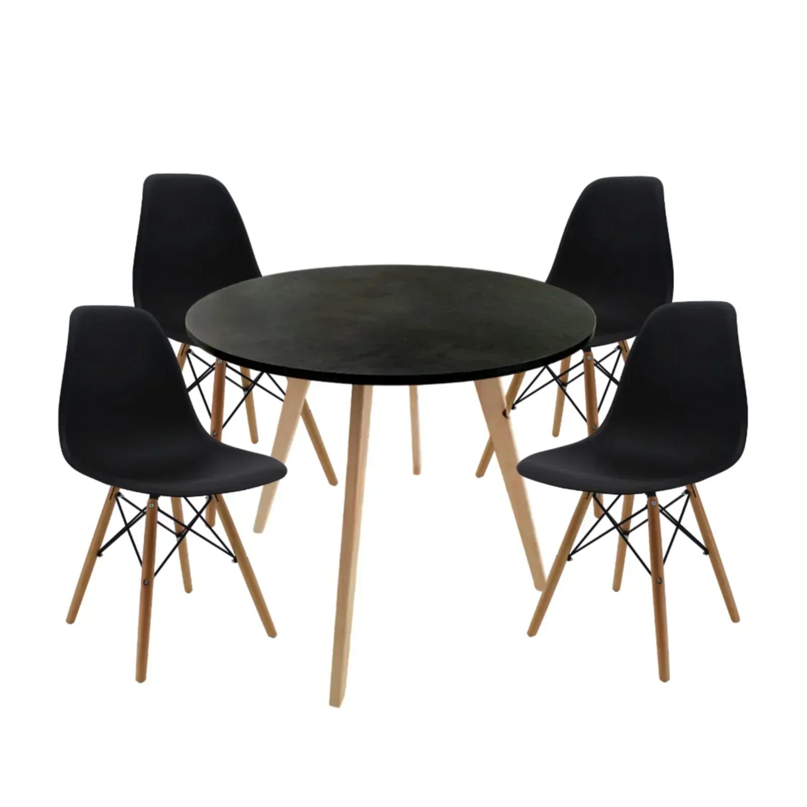 Juego Comedor Nórdico Redondo  2