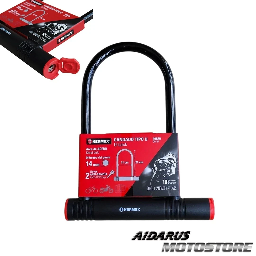 CANDADO U LOCK HERMEX 14MM