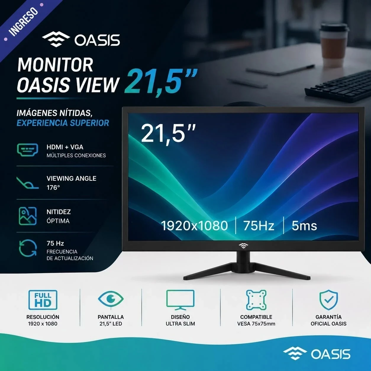 MONITOR OASIS 21,5" Oasis21.5