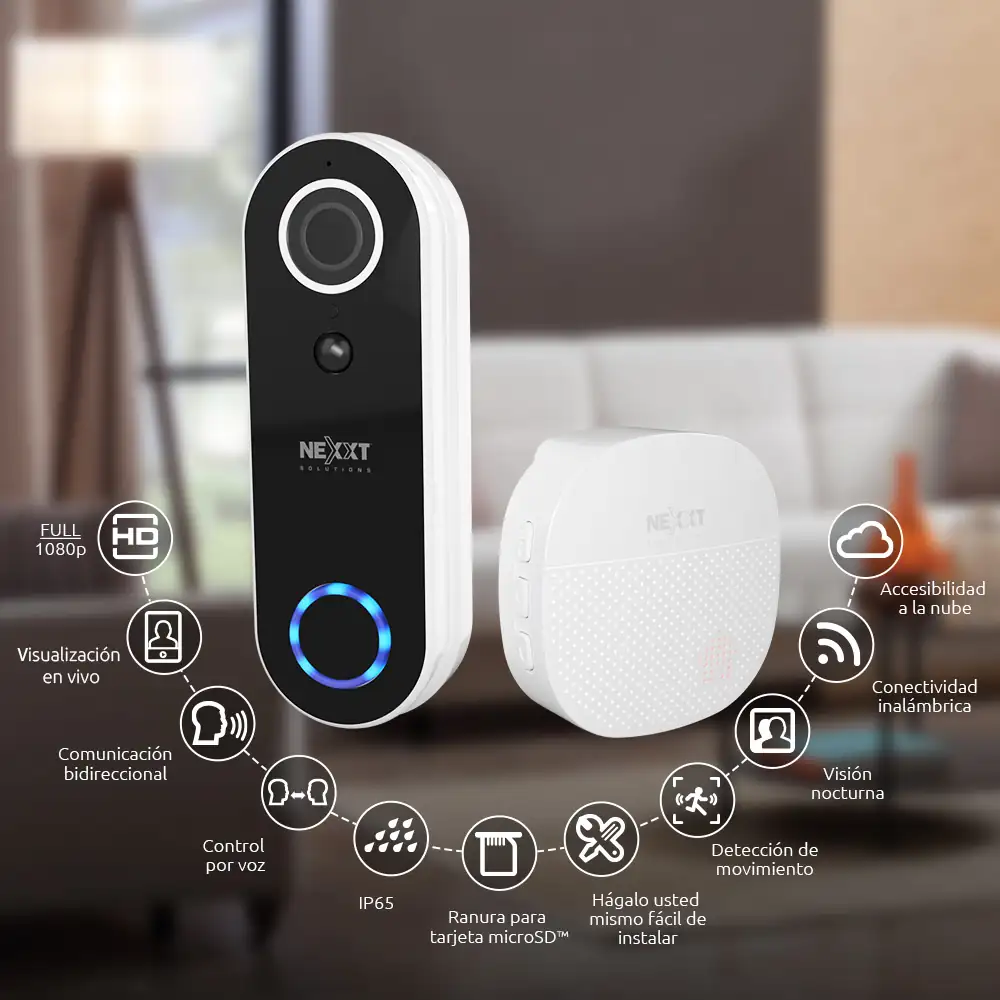 Timbre inteligente con cámara y conexión Wi-Fi 3