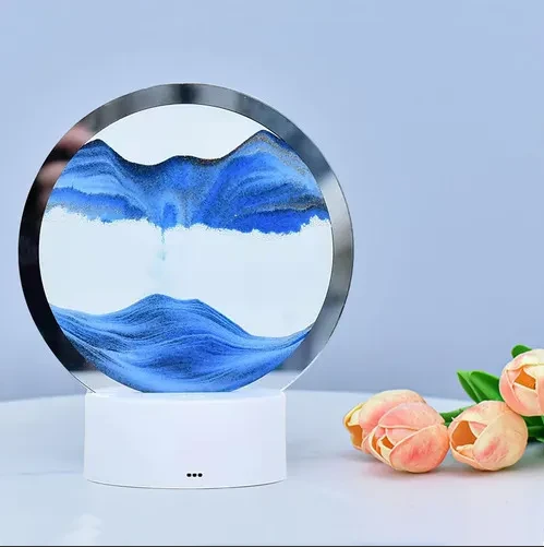 Reloj De arena En movimiento en 3D 3