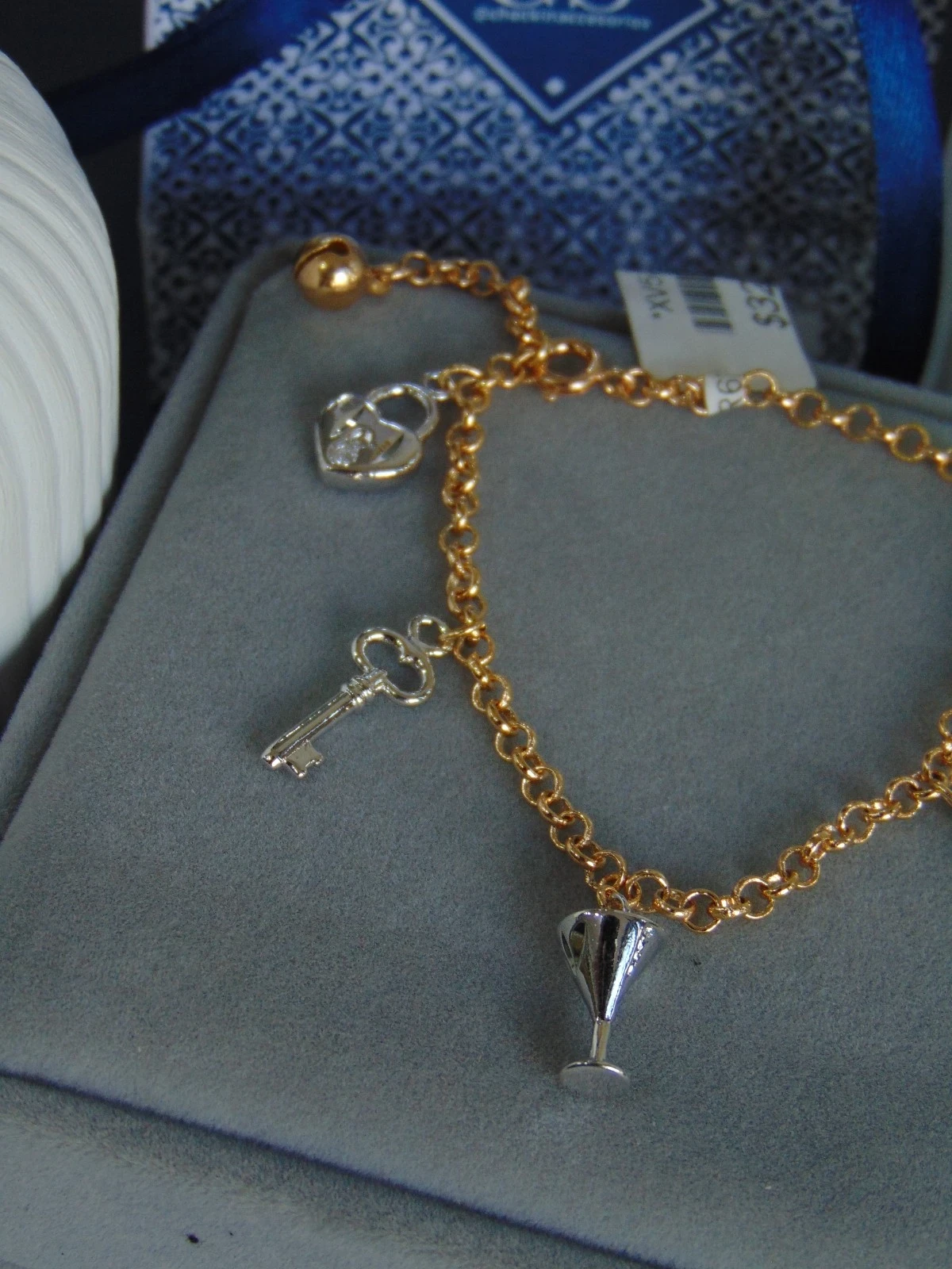 PULSERA RODIO BI-COLOR DIJES 3