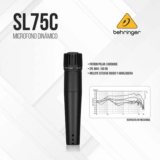 BEHRINGER SL 75C MICROFONO ORIGINAL DE INSTRUMENTO  2