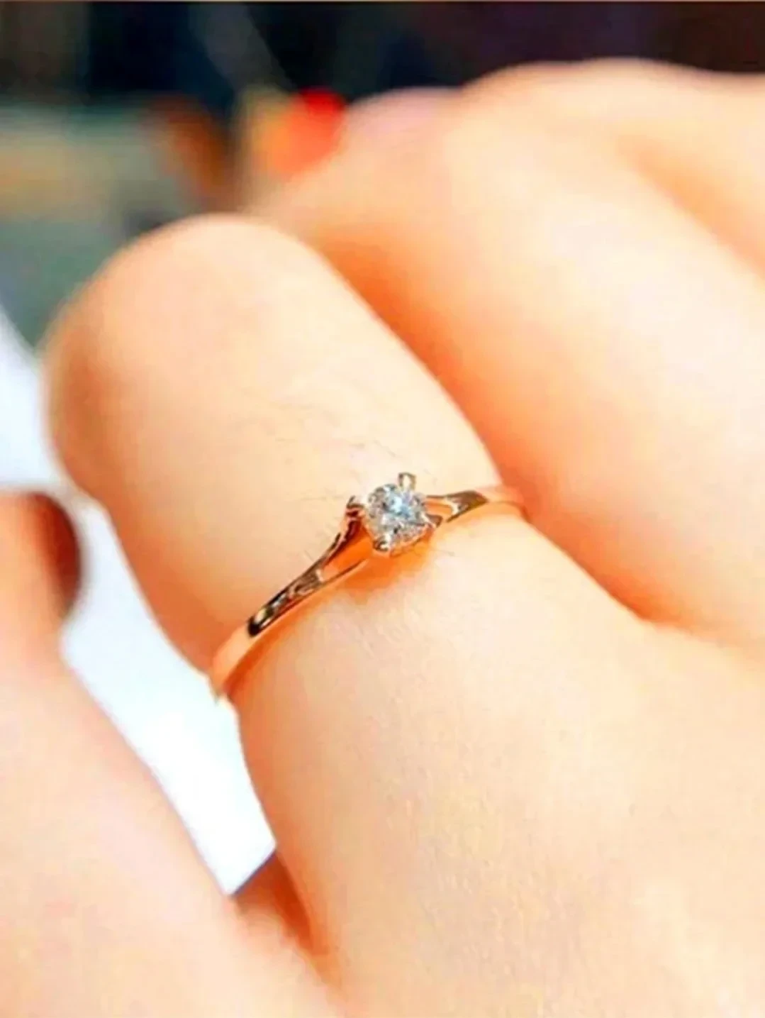 Anillo elegante en fantasía fina  2