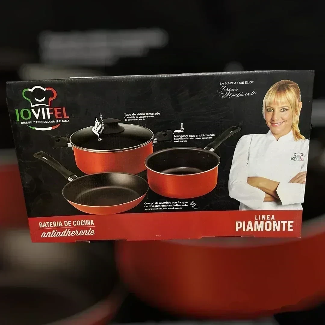 Batería De Cocina Jovifel Color rojo