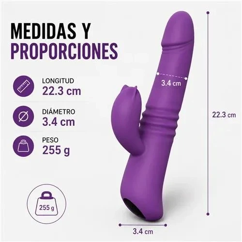 Vibrator Eclipse con calor 6