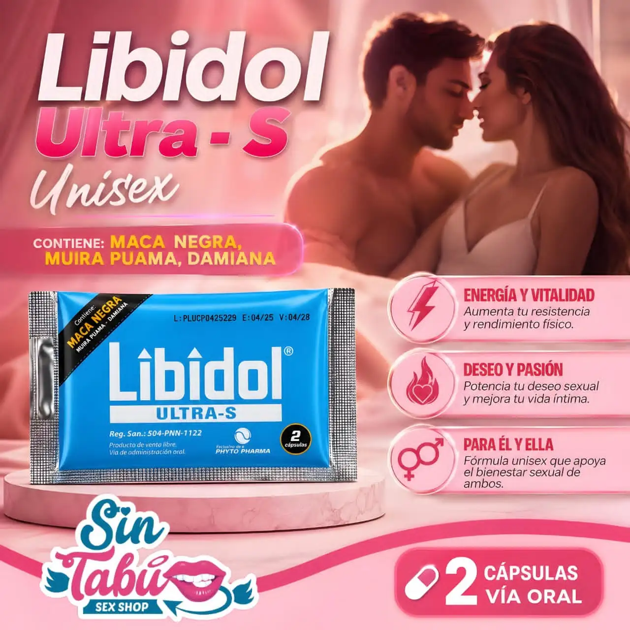 POTENCIADOR SEXUAL UNISEX LIBIDOL