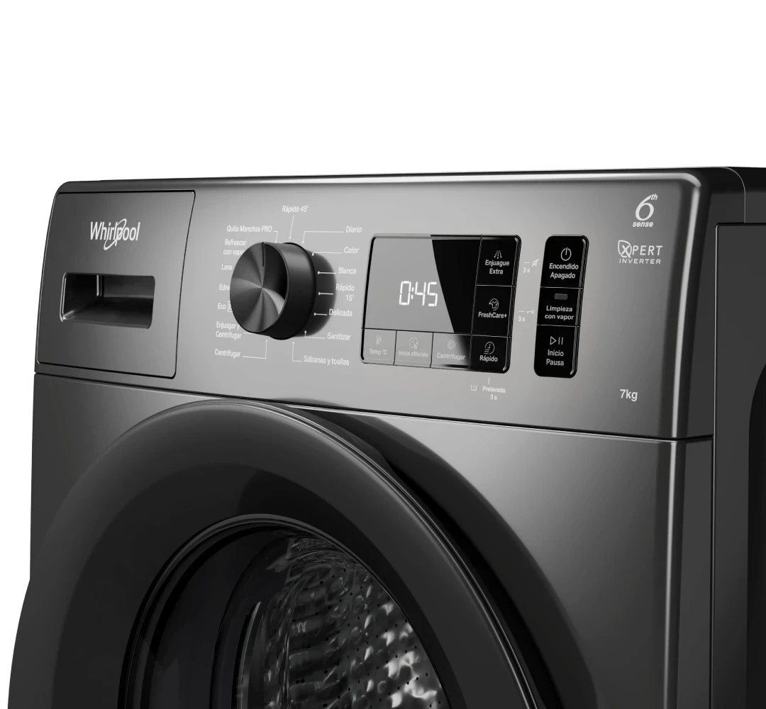 LAVARROPAS WHIRLPOOL CARGA FRONTAL 7 KG -1200RPM SILVER INVERTER ‼️SOLO POR PEDIDOS ‼️  3