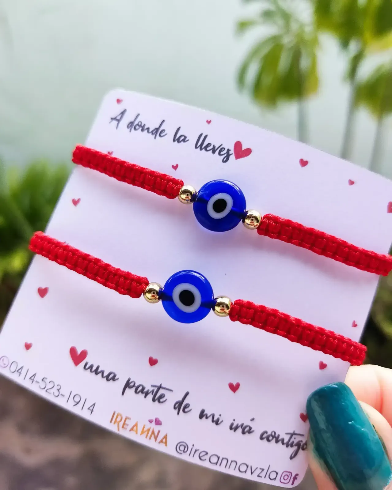 Par pulseras ojo turco ❤️