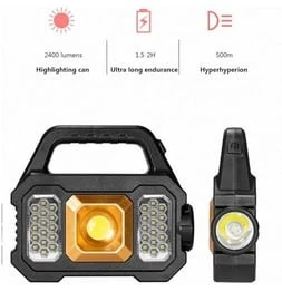 LÁMPARA SOLAR DE CAMPING PARA TURISTAS CON 16LEDS 1800 lúmenes 2
