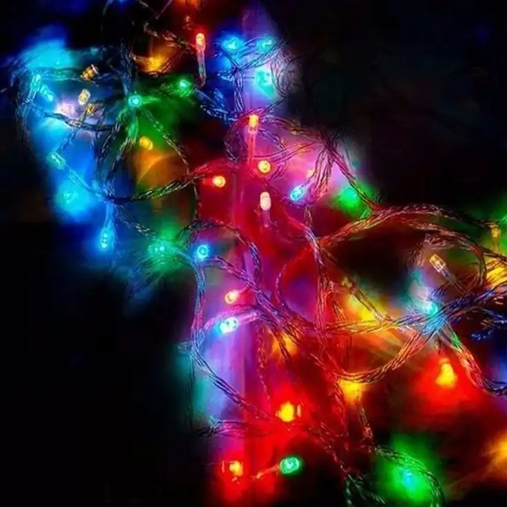 Luces led navideñas multicolor musical  3