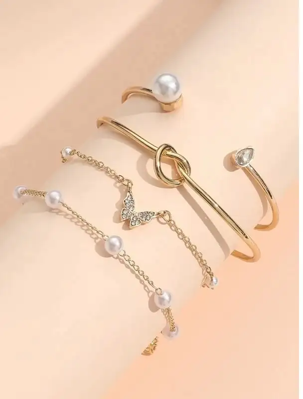 Set de Pulseras con perlas 2