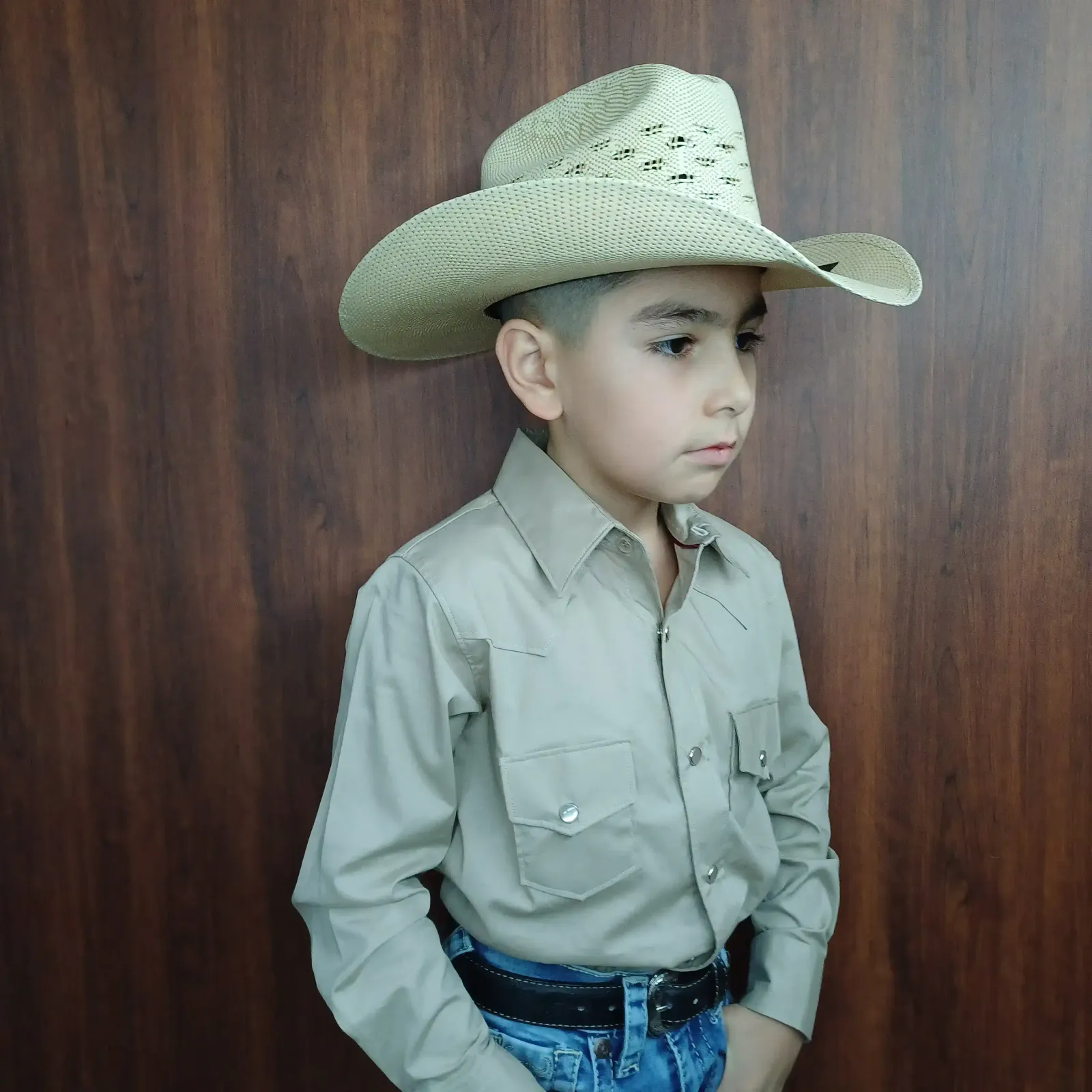 CAMISA DE NIÑO KAKI 2