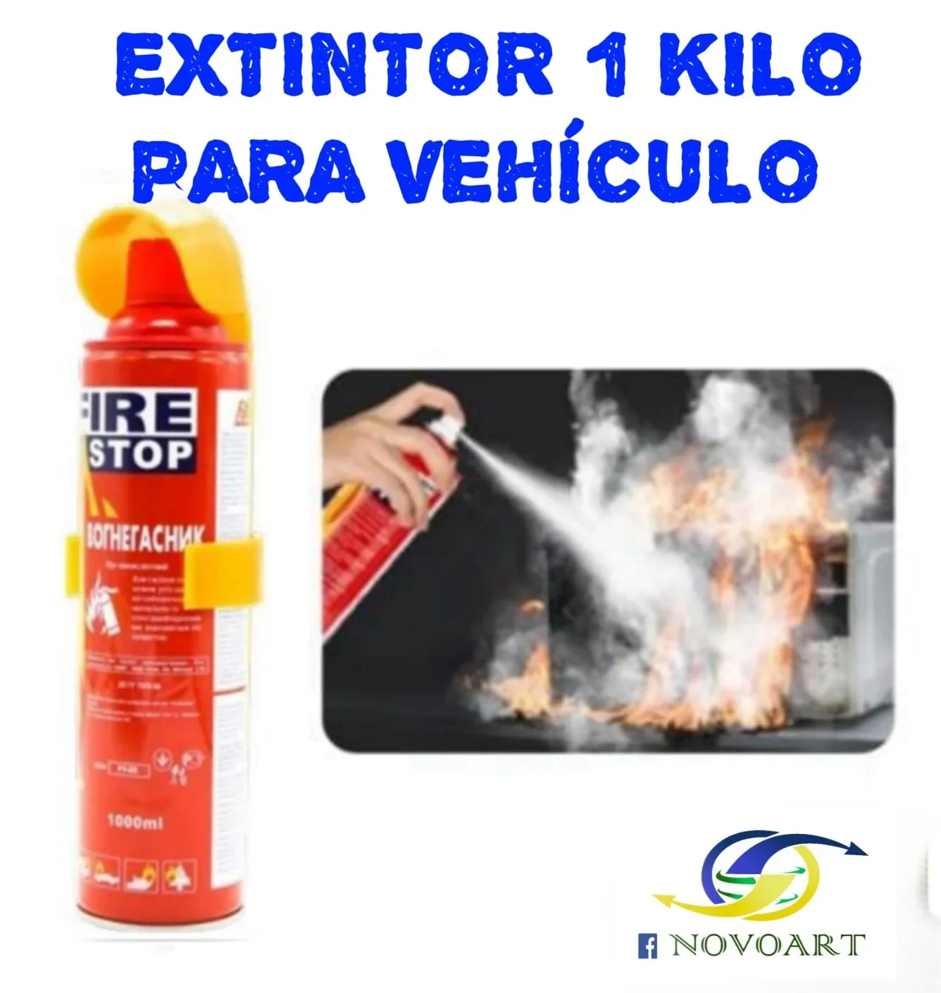 Extintor portátil pequeño 1 kg