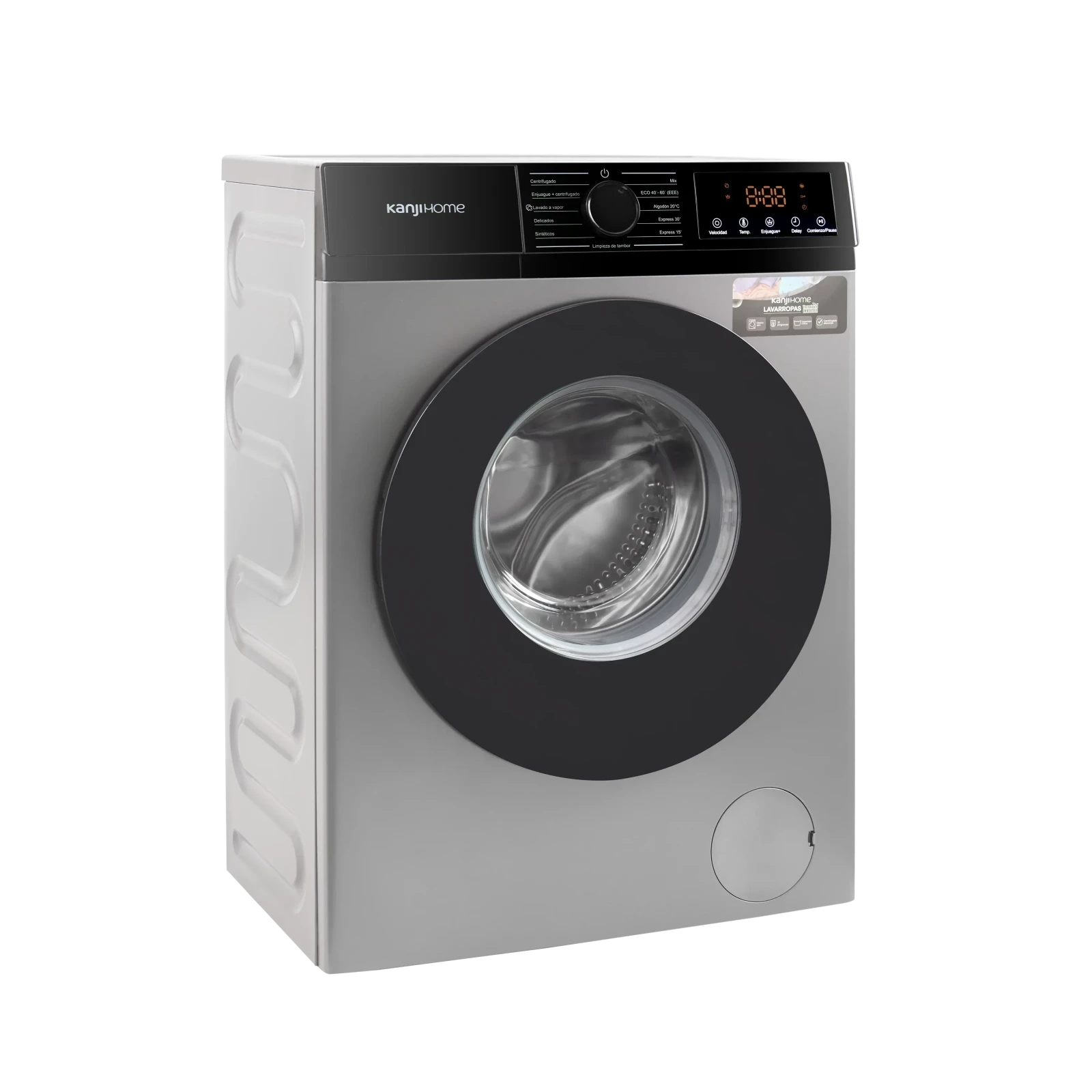 LAVARROPAS KANJI HOME 6KG INVERTER GRIS 1200 RPM 4
