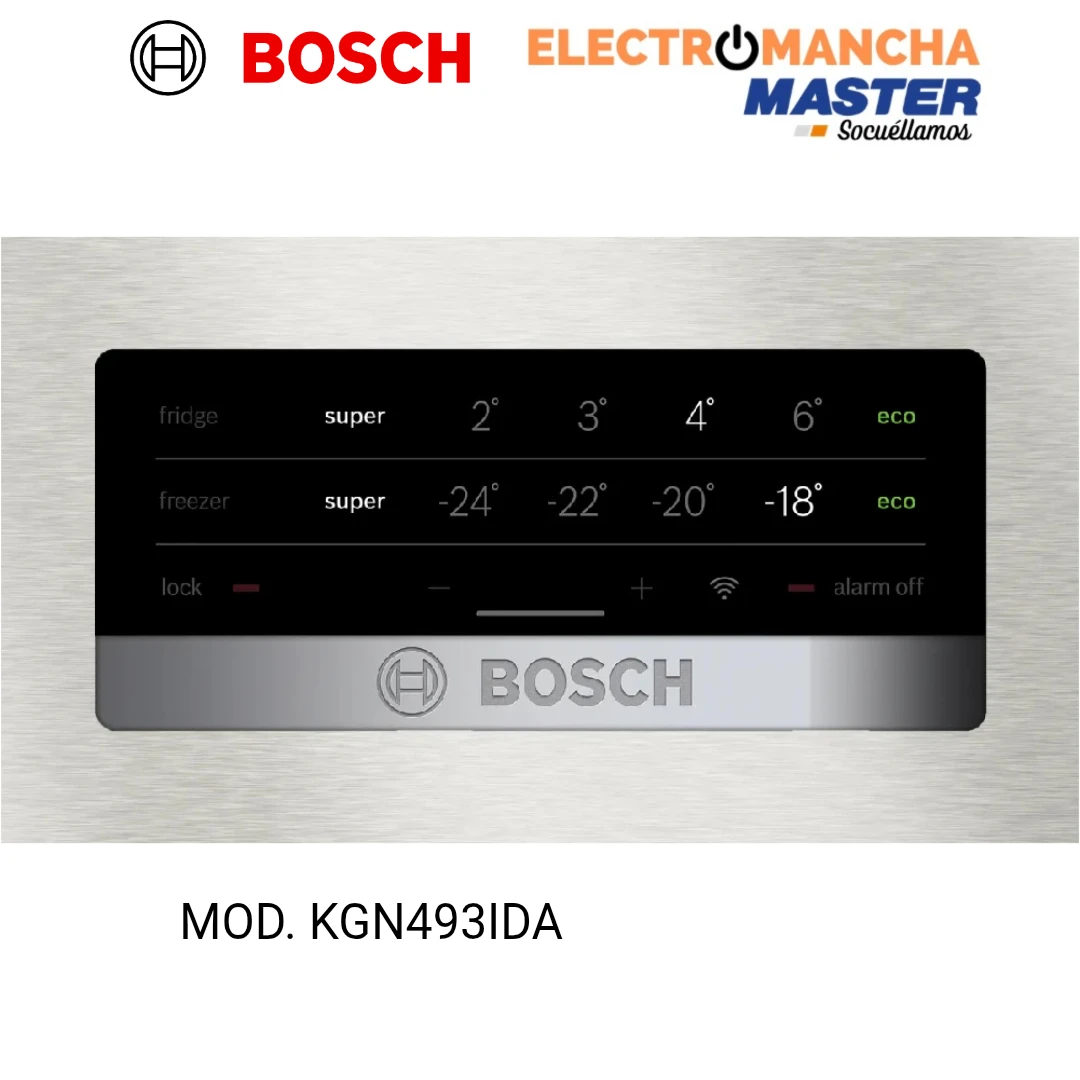 FRIGO COMBI BOSCH KGN493IDA 2,03*70 INOX NF CLASE D  3