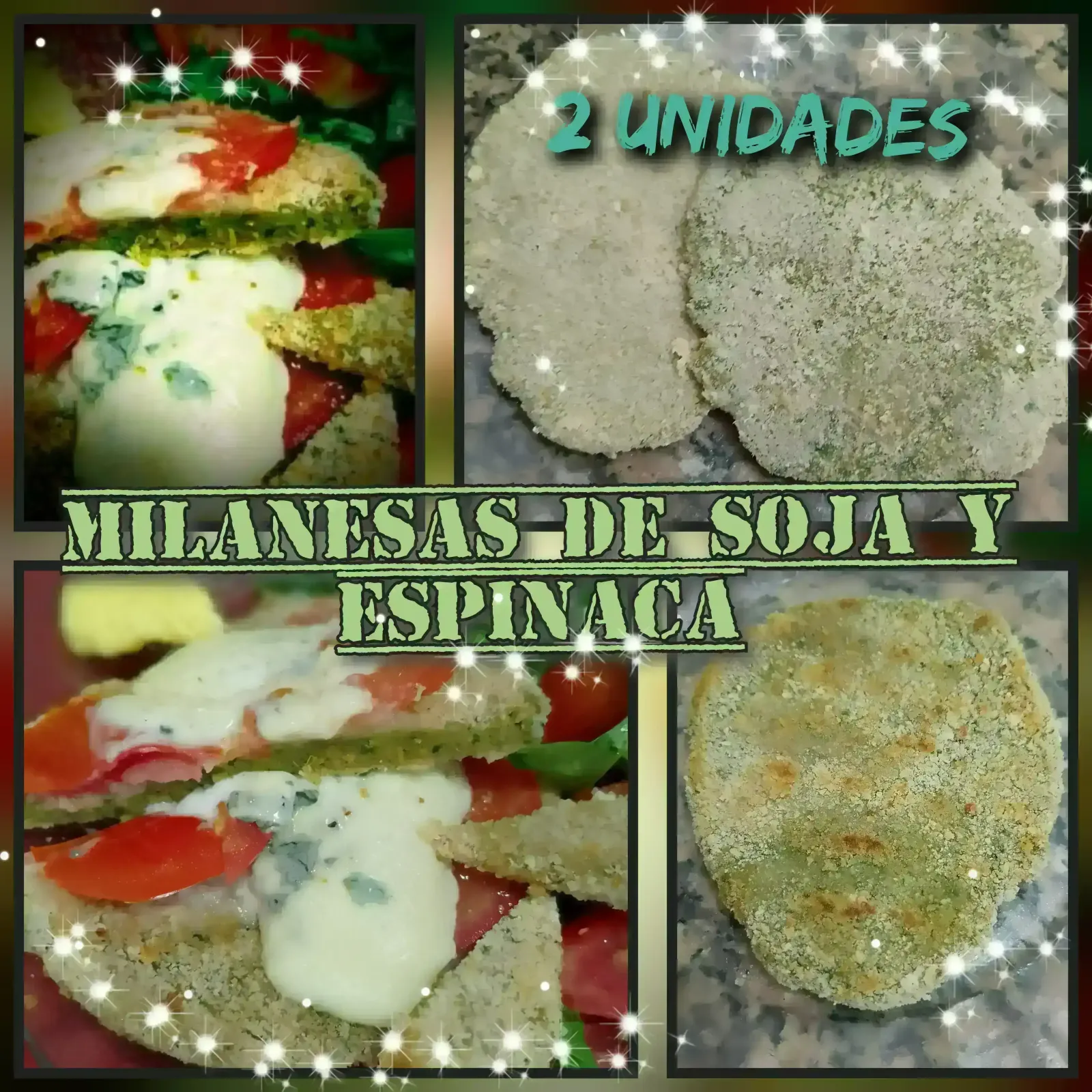 Milanesas de soja 🫛 y espinaca
