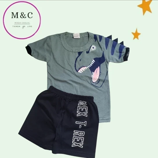 conjunto dino T-2 para bebé  7