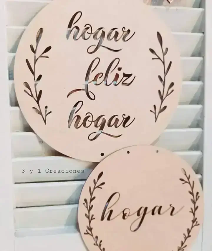 CARTEL HOGAR FELIZ HOGAR 2