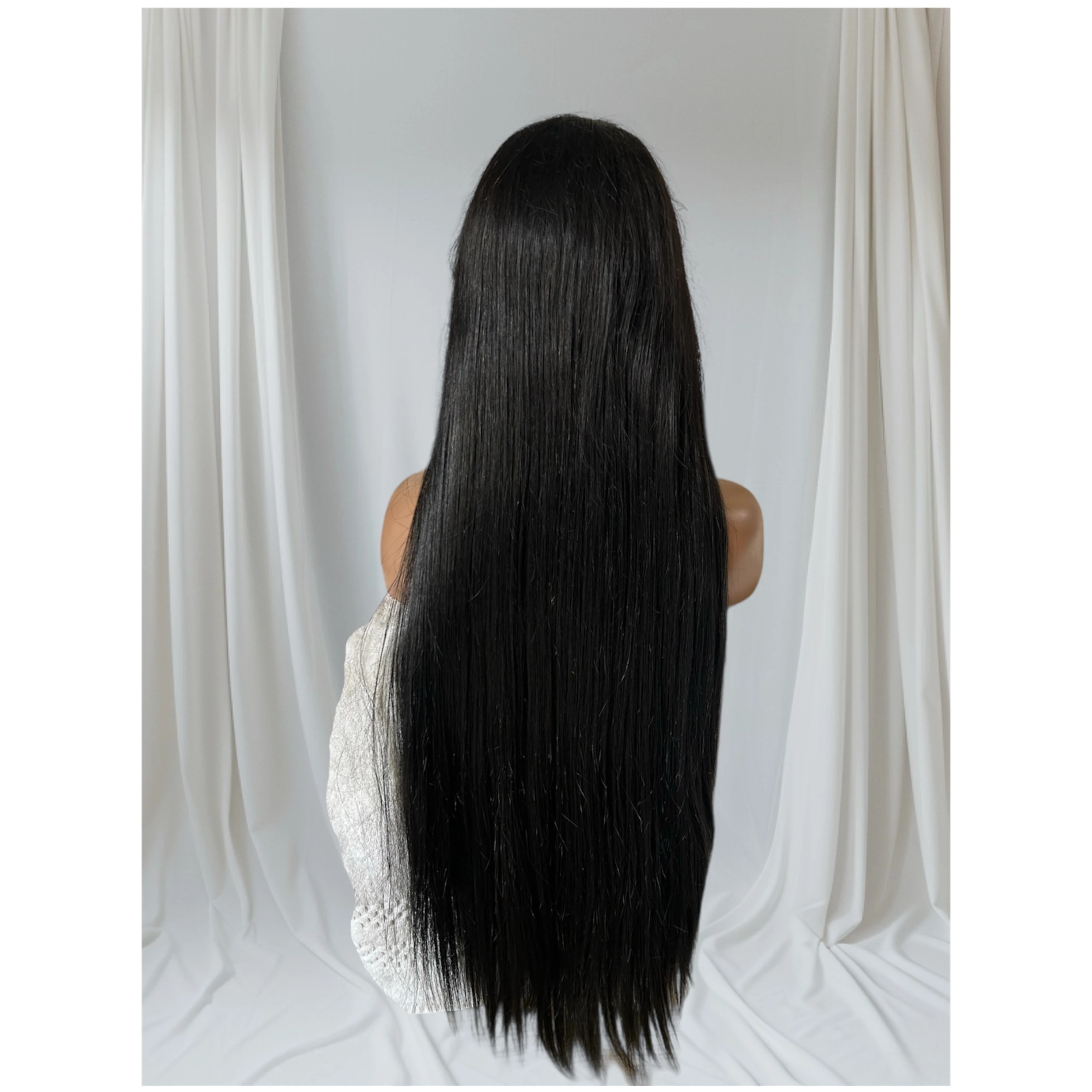Peluca Semi Natural  34” con flequello  2