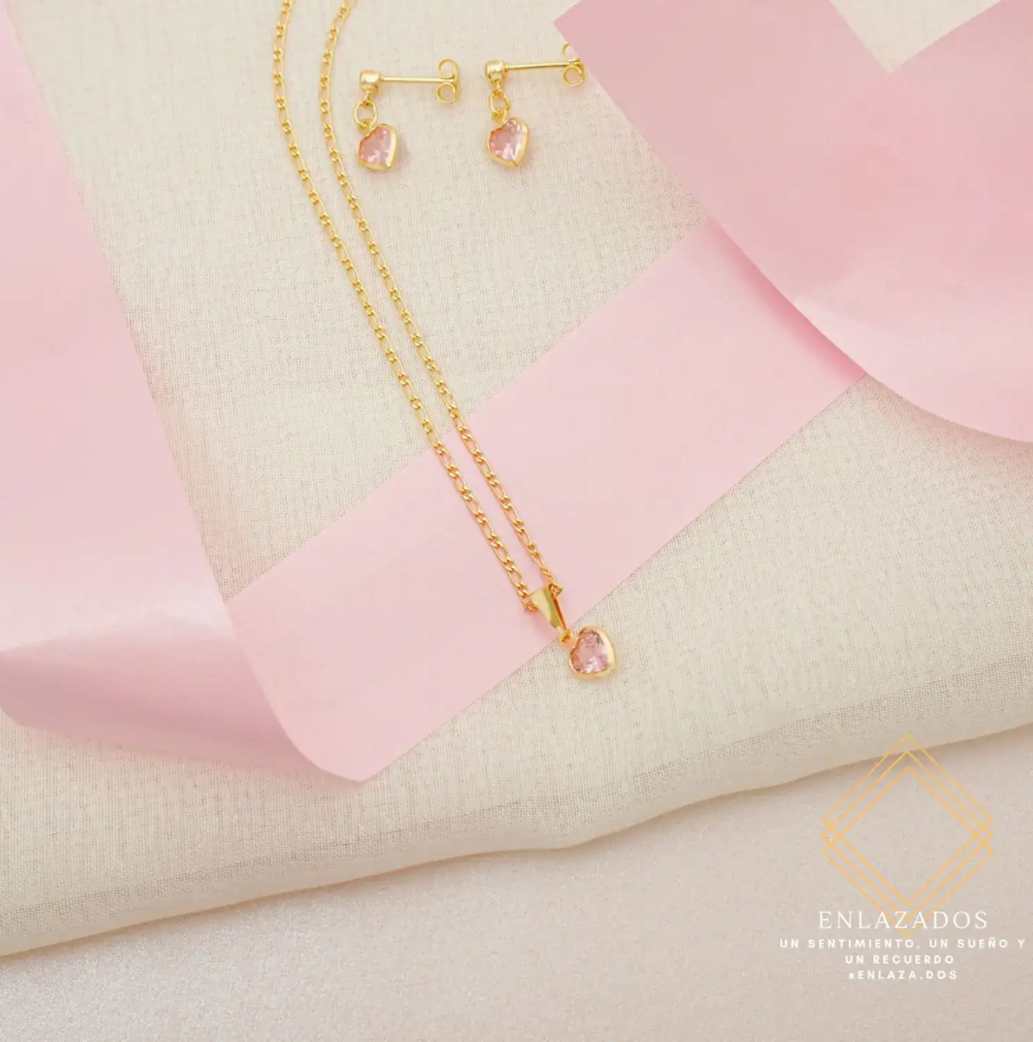 D CORAZÓN CIRCONIA CRISTAL- ROSA 4