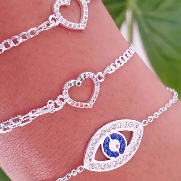 PULSERAS DE ACERO BLANCO