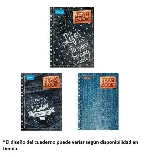 Cuaderno francés blanco jeanbook 100 hojas espiral   4