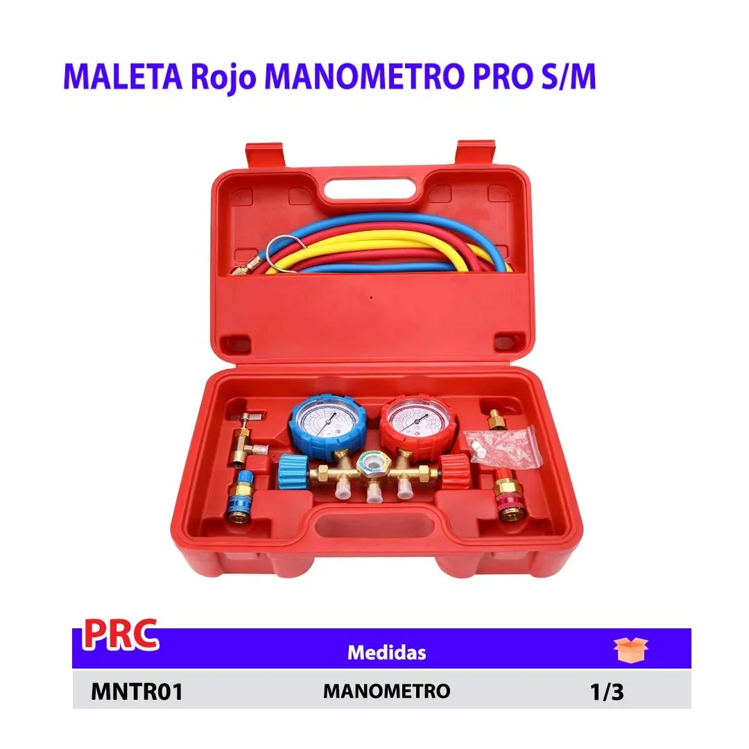MALETA Rojo MANOMETRO PRO S/M 