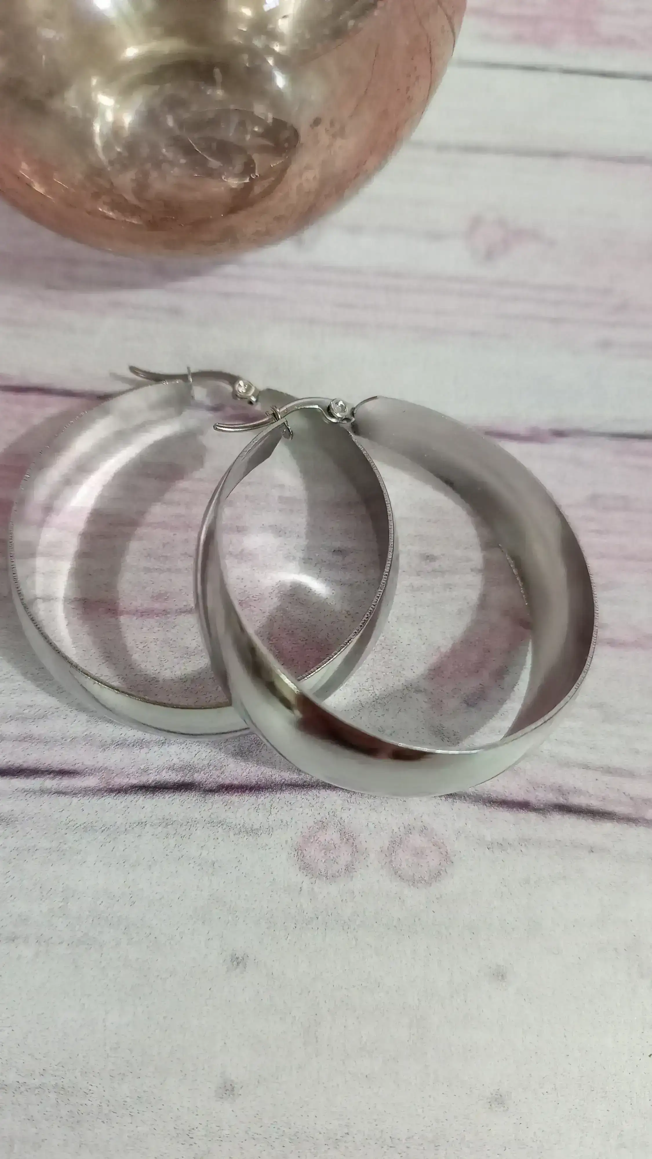 😍Argollas cubanas de 40 mm🙌 3