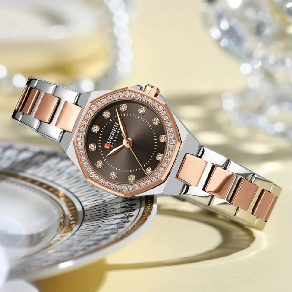 Reloj Curren 9100 Para mujer elegante  3