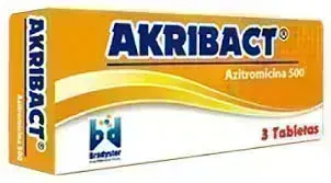 AKRIBACT CJA X 3 TAB AZITROMICINA 500 MG BRADYSTER