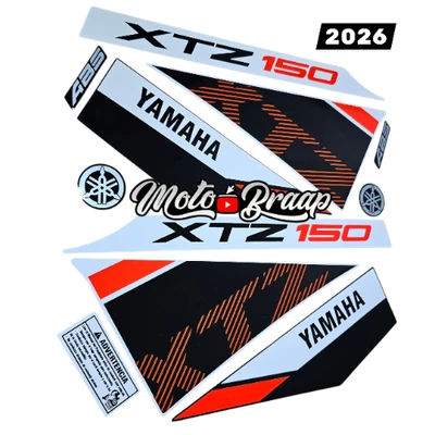Xtz 150 Calcomanias 2026 naranja