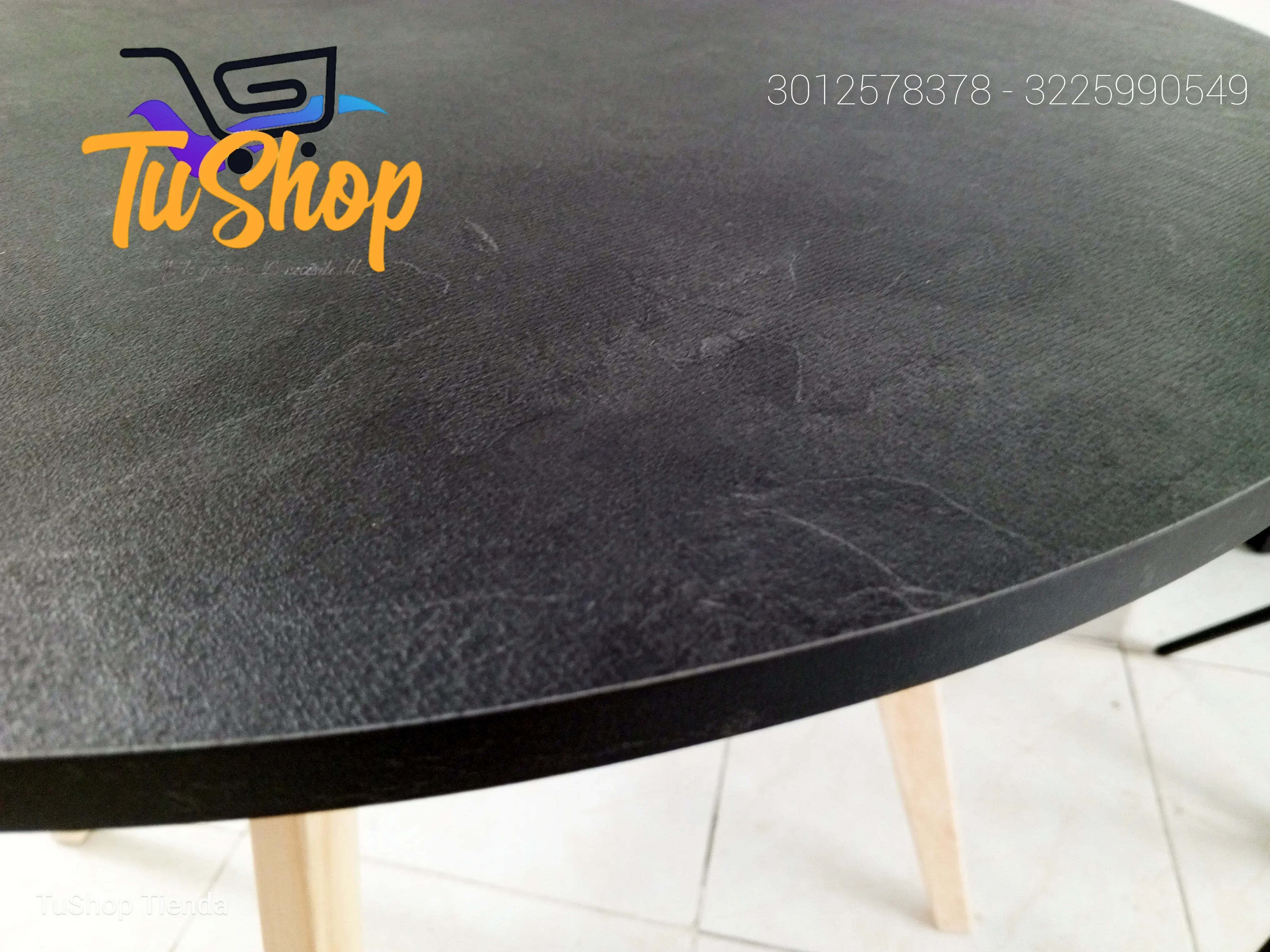 Mesa Comedor Nórdico Negro Volcán  2