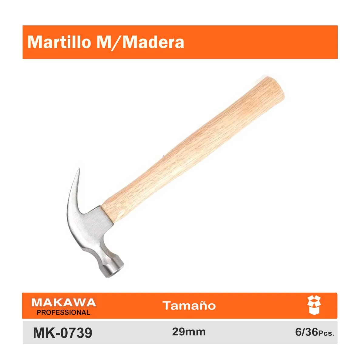 MARTILLO MANGO MADERA MKW Cab METAL 29mm