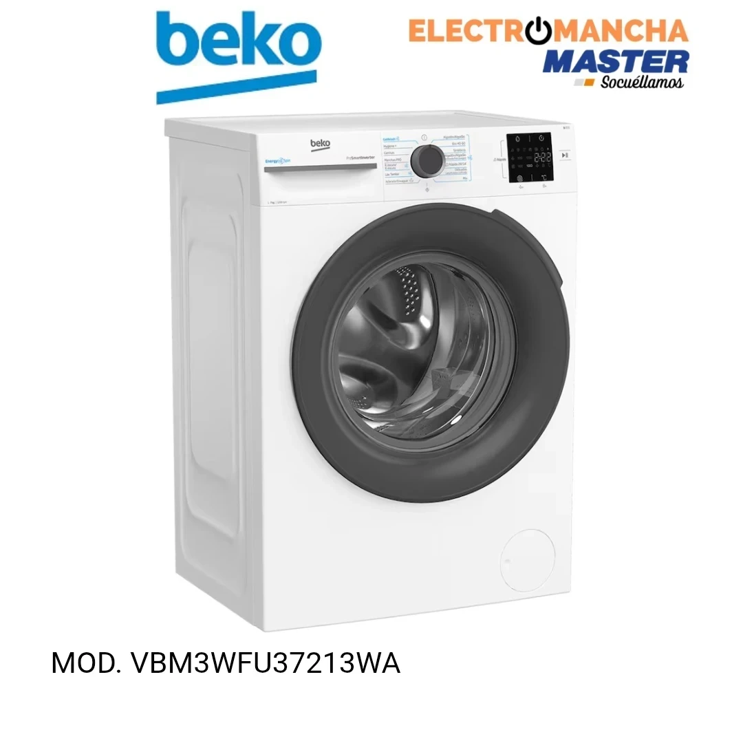 LAVADORA BEKO VBM3WFU37213WA 7 KILOS, 1200 RPM, A 2