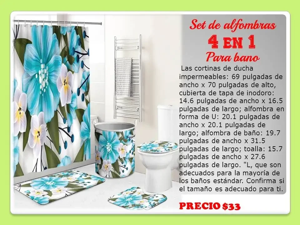 Set de alfombras para baño 