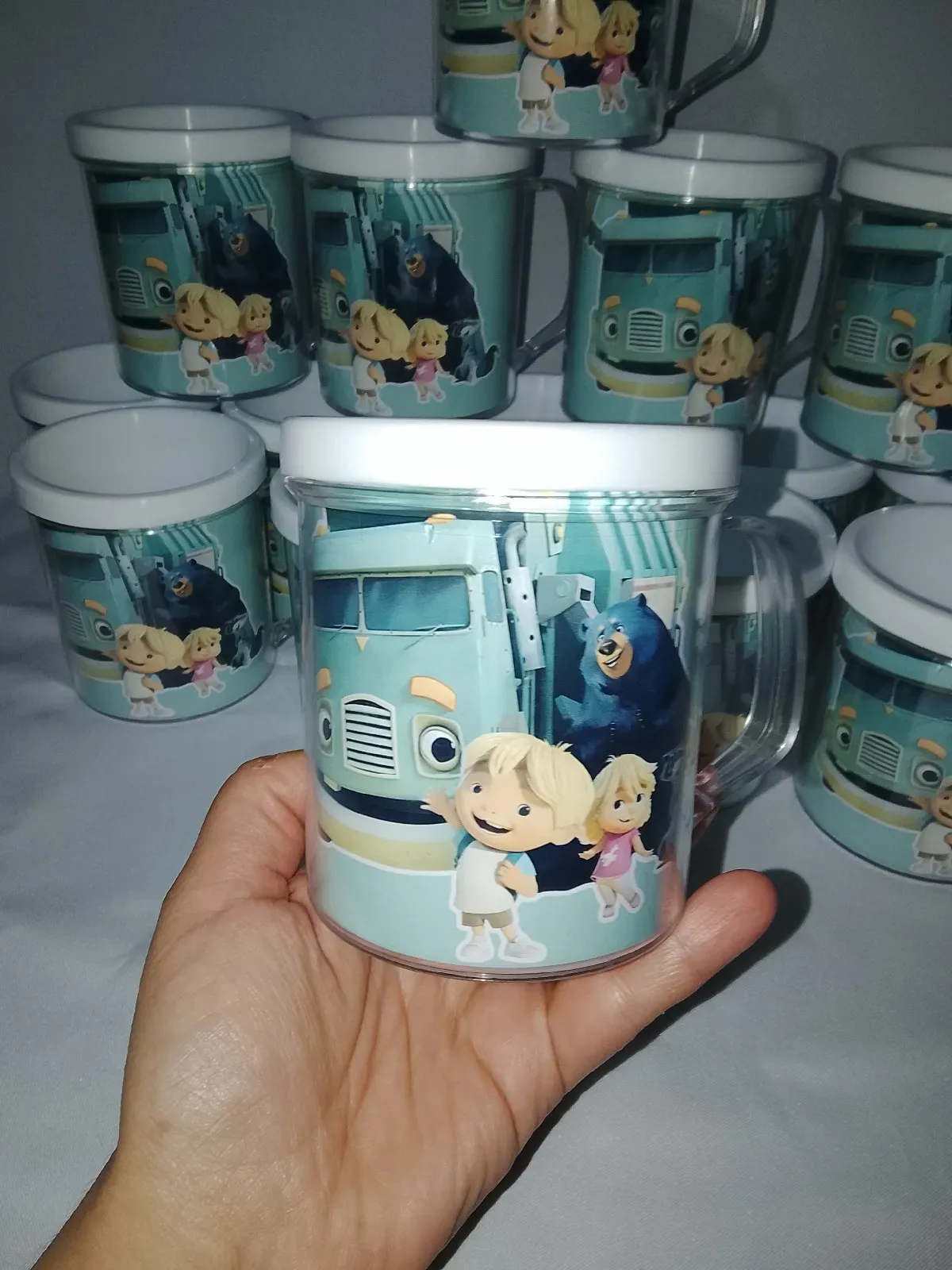 Taza acrílico pack por 10 unidades 