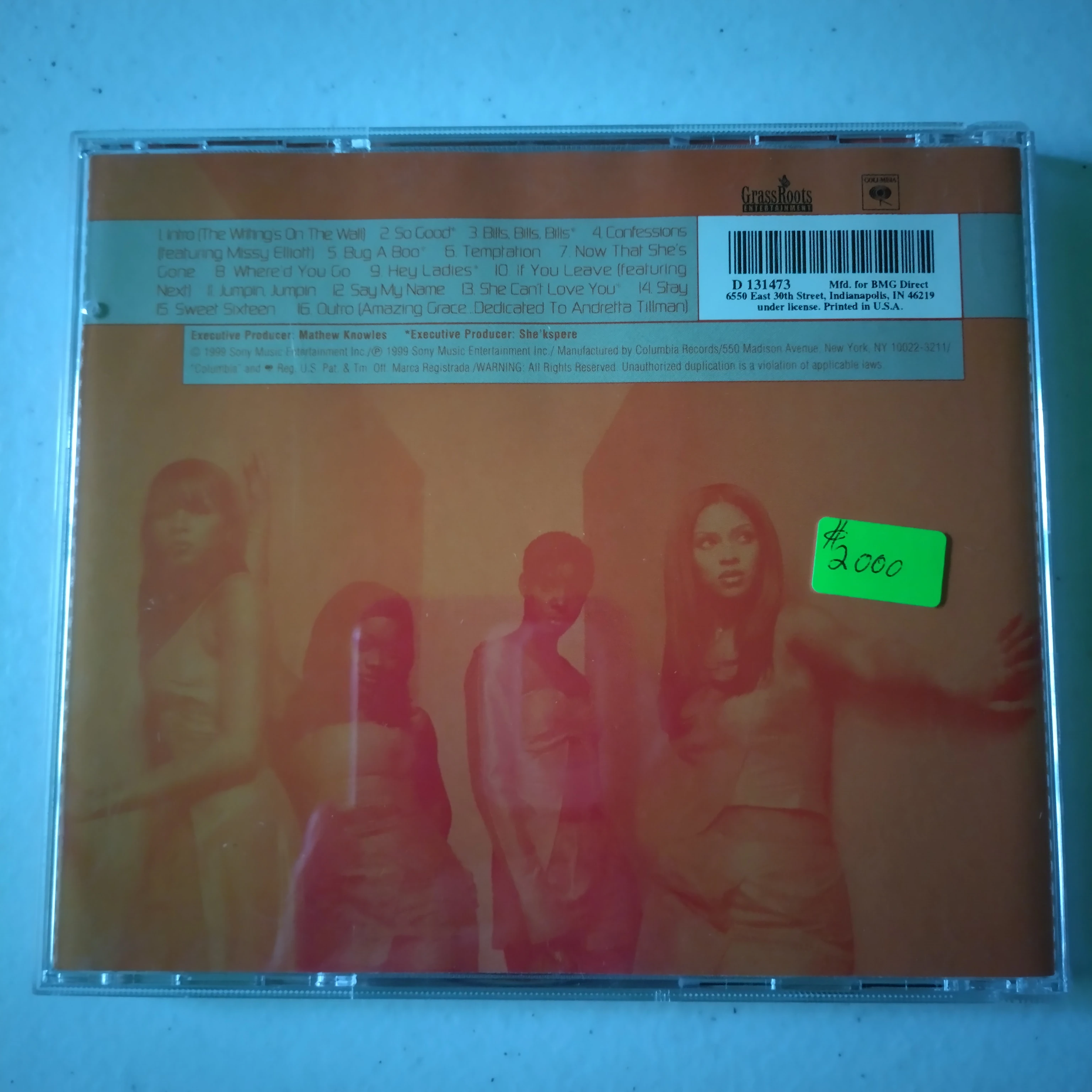 Destiny's Child, the writing's on the wall, usado  2