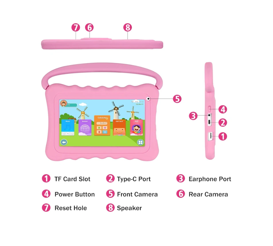 Tableta infantil de 7" 2